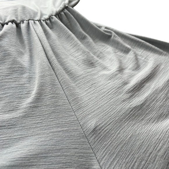 Rolla Coster Women’s S Gray Blue Sleeveless V Neck Tie Belt Elastic Waist Romper - Picture 9 of 16